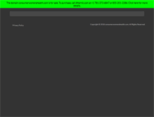 Tablet Screenshot of consumerwomenshealth.com